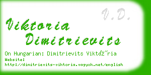 viktoria dimitrievits business card